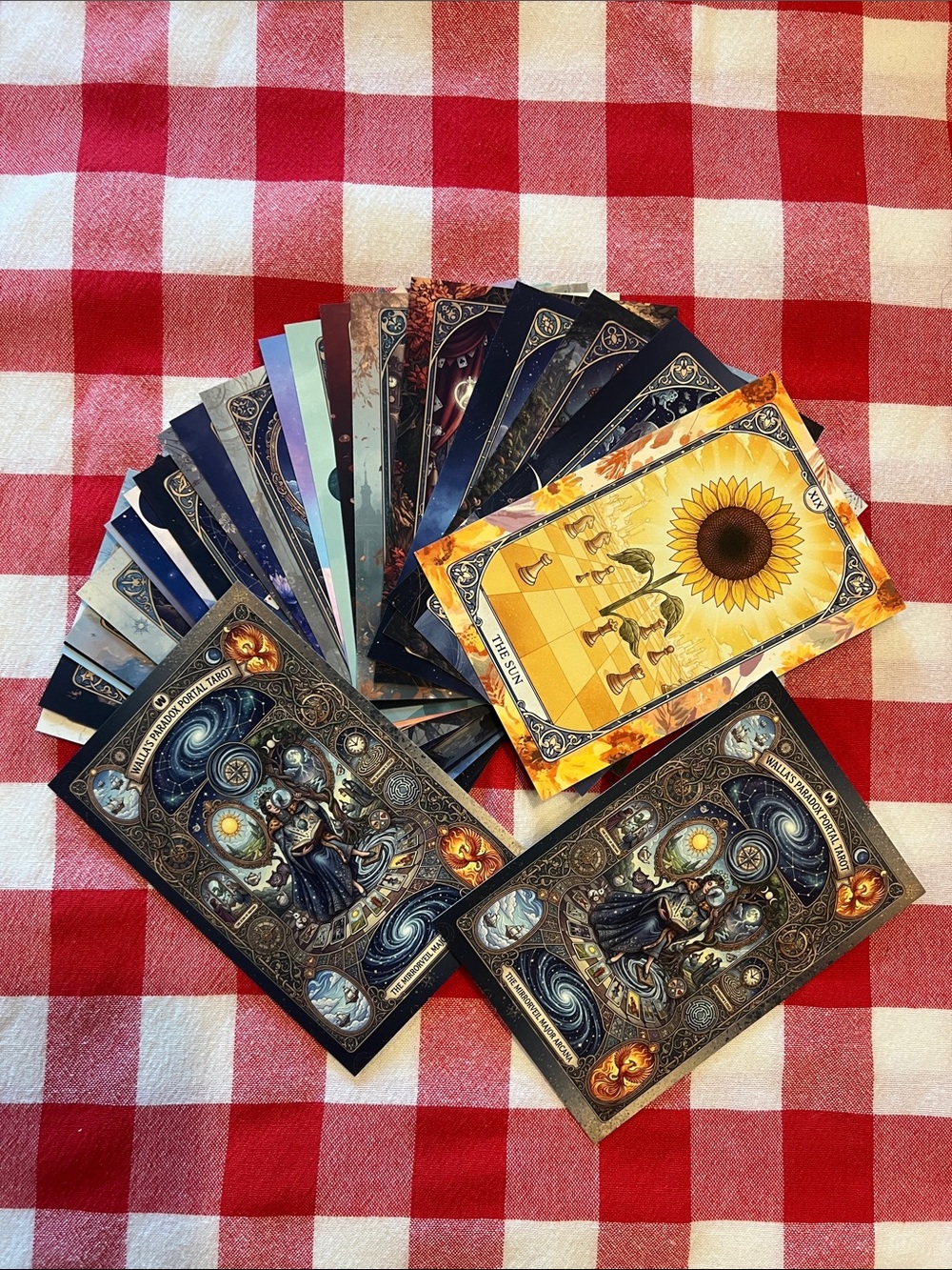 Walla's Paradox Portal Tarot - The Mirrorveil Major Arcana Card New and Complete - Picture 3 of 5